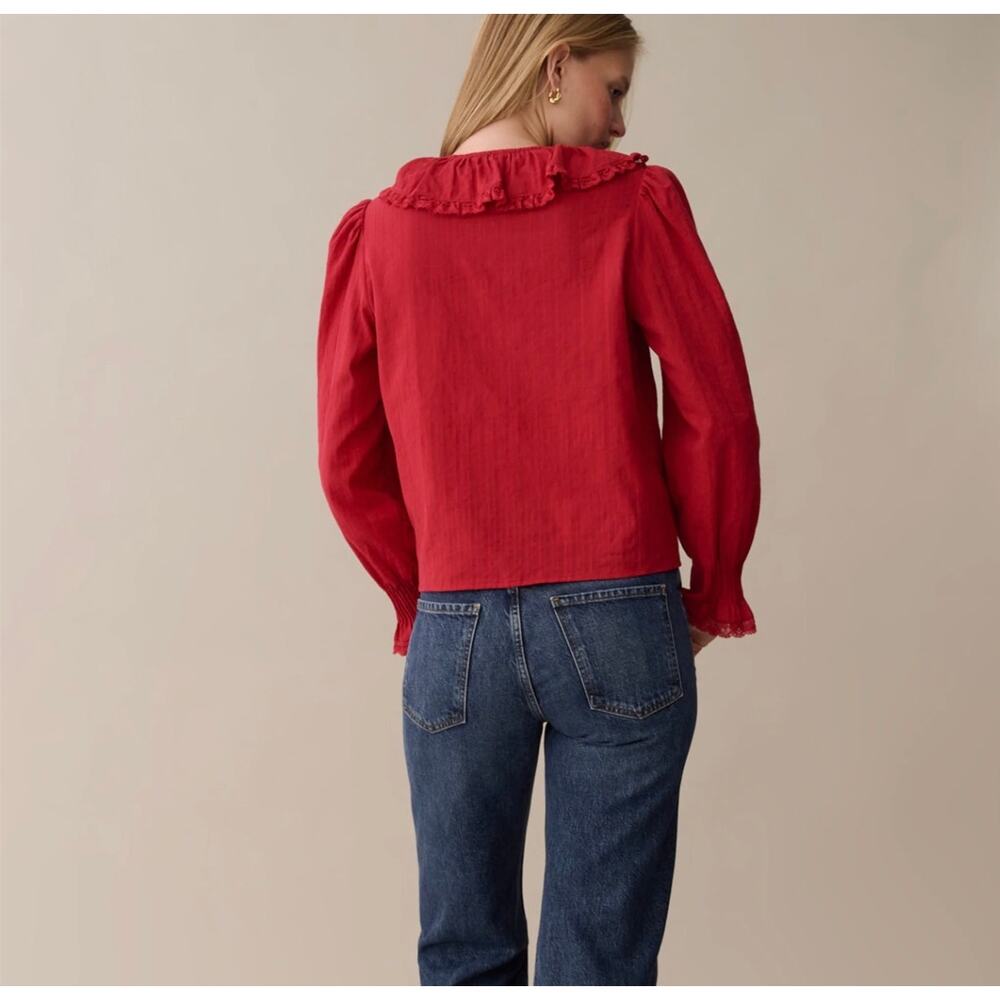 sorella Leda Cotton Top red size XS $147 - Picture 2 of 6